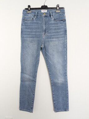 Frame Ali High-Rise Cigarette Jeans – Blue, Women's 32